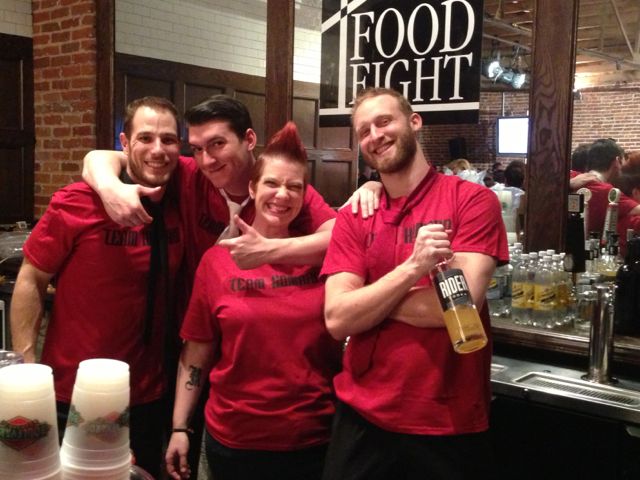 Travis Stewart, Jake Cole, Jenn Tosatto and Brock Schulte brought their mad skills to the bar